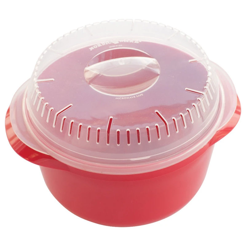 Nordic Ware Red 1.3 Quart Microwave Multi Boiler Bowl 3 Nordic Ware Red 1.3 Quart Microwave Multi Boiler Bowl