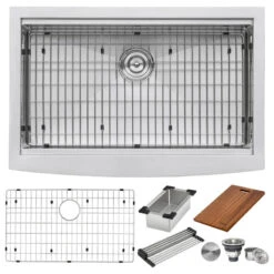 Ruvati RVH9200 Apron Front 16 Gauge 33" Kitchen Sink Single Bowl -Whole House Kitchenware af913e0b00bf9ed3 4612 w800 h800 b1 p0