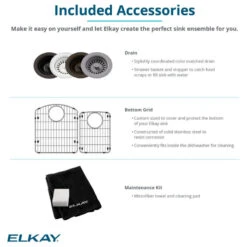 Elkay Quartz Classic 24-5/8" Undermount Sink Kit, Black 15 Elkay Quartz Classic 24-5/8" Undermount Sink Kit, Black -Whole House Kitchenware afe1a0da0eea2ad6 1683 w800 h800 b1 p0