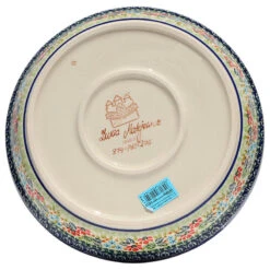 Polish Pottery Dish Pie Plate, Pattern Number: 296ar -Whole House Kitchenware b0c1d14605b2586e 1419 w800 h800 b1 p0