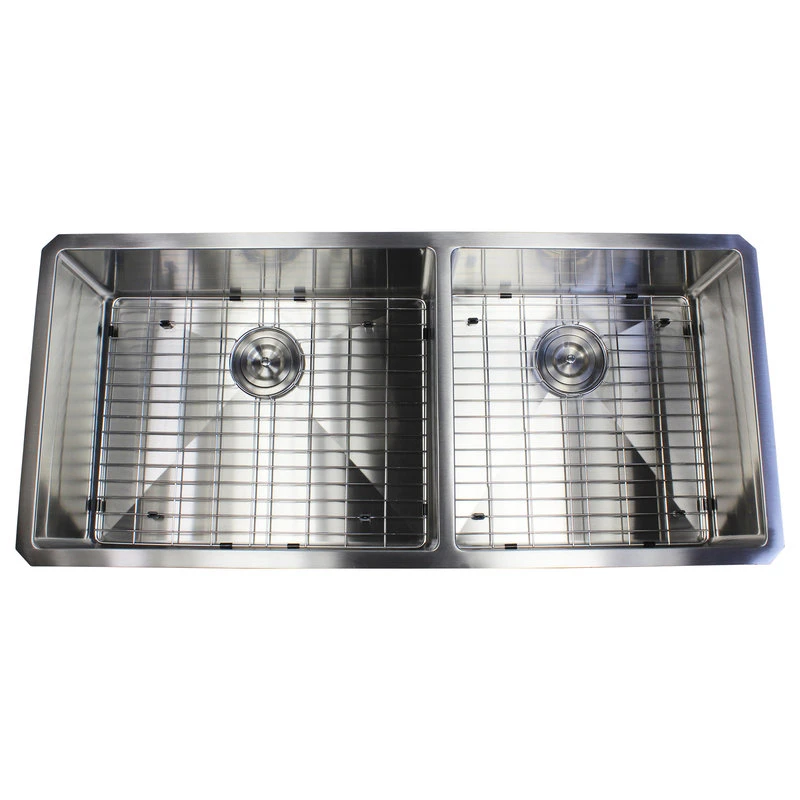42" 16 Gauge Undermount Double Bowl Stainless Steel Sink Package 4 42" 16 Gauge Undermount Double Bowl Stainless Steel Sink Package - Image 2