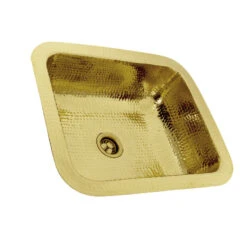 Nantucket Sinks 17.5"x14.5" Rectangle Undermount Bar Sink, Polished Brass -Whole House Kitchenware b271fe020ccc547b 0595 w800 h800 b1 p0
