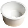 ALFI Brand White Round Undermount/Drop In Fireclay Prep Sink ABF1818R-W -Whole House Kitchenware b3d1a74a009039bc 5070 w800 h800 b1 p0