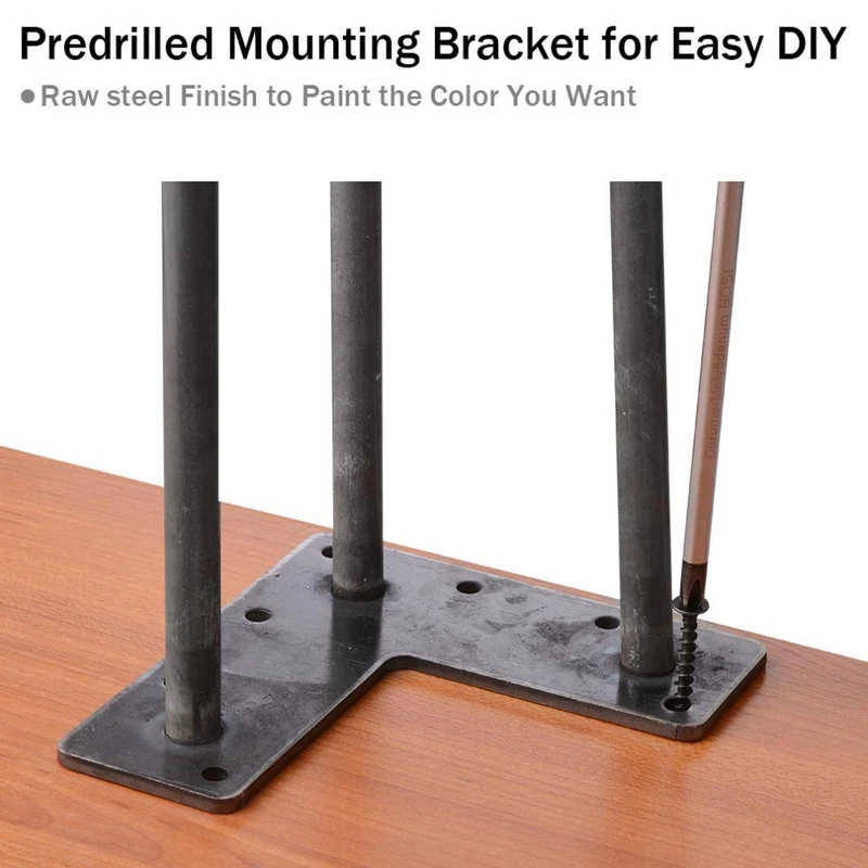 Yescom 34" Hairpin Legs Steel Rod Heavy Duty Furniture Leg Coffee Table Home 4 Yescom 34" Hairpin Legs Steel Rod Heavy Duty Furniture Leg Coffee Table Home - Image 2