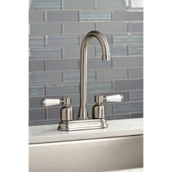 Kingston Brass KB8498DPL Paris Bar Faucet, Brushed Nickel -Whole House Kitchenware b6110aa8013a56ab 0200 w800 h800 b0 p0