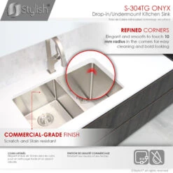 30"L X 18"W Stainless Steel Double Basin Dual Mount Kitchen Sink With Grids 20 30"L X 18"W Stainless Steel Double Basin Dual Mount Kitchen Sink With Grids -Whole House Kitchenware b631c34800a6f8e0 5797 w800 h800 b0 p0