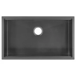 Tourner 32x19 Stainless Steel, Single Basin, Undermount Kitchen Sink, Black -Whole House Kitchenware b8b13422025eb3fb 4791 w800 h800 b1 p0