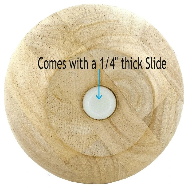 6-1/2" High Unfinished Solid Hardwood Sofa And Chair Bun Feet 5 6-1/2" High Unfinished Solid Hardwood Sofa And Chair Bun Feet - Image 3