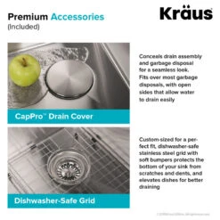 Kraus KHT301-18 Standart PRO 18" Drop In Single Basin Stainless - Stainless -Whole House Kitchenware ba11811f0fd2a53e 5193 w800 h800 b1 p0