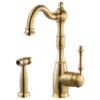 Regal Traditional Solid Brass Kitchen Faucet With Sidespray, Brushed Brass -Whole House Kitchenware bab1614b0aeb2c6e 6594 w800 h800 b1 p0