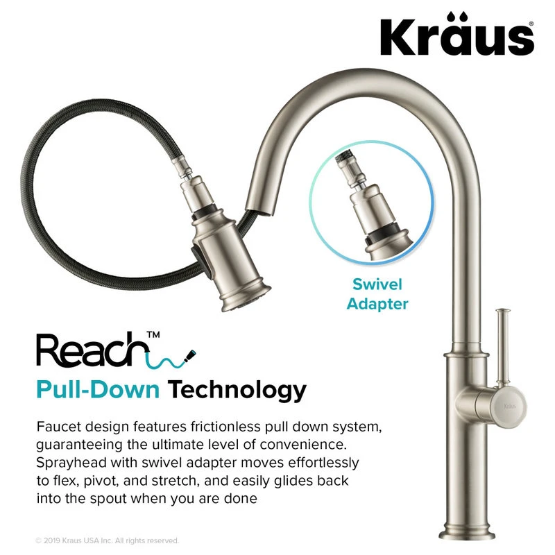 Sellette 2-Function Pull-Down 1-Handle 1-Hole Kitchen Faucet Spot Free Stainless 13 Sellette 2-Function Pull-Down 1-Handle 1-Hole Kitchen Faucet Spot Free Stainless - Image 11