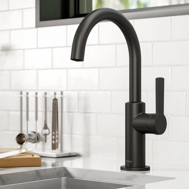 Oletto 1-Handle 1-Hole Kitchen Bar Faucet Matte Black (Model KPF-2822MB) 4 Oletto 1-Handle 1-Hole Kitchen Bar Faucet Matte Black (Model KPF-2822MB) - Image 2