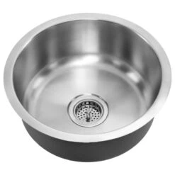 Stainless Steel 18-Gauge Single Bowl Round Bar Sink -Whole House Kitchenware bc815e120fd7a977 9510 w800 h800 b1 p0
