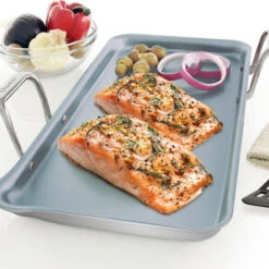 Chantal Induction 21 Heavy Gauge Steel Tri-Ply Griddle With Ceramic Coating -Whole House Kitchenware bc816d250bea1790 2558 w800 h800 b0 p0