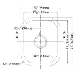 Dawn BS1215 14" Single Bowl Undermount 18 Gauge Stainless Steel Bar Sink -Whole House Kitchenware bcf1cc24065de681 5640 w800 h800 b1 p0