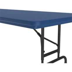 Correll 22-32" Adjustable Height Heavy Duty Blow-Molded Folding Table In Blue -Whole House Kitchenware be717526024d1f39 5373 w800 h800 b1 p0