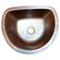 17" Oval Flat Back Copper Sink Handmade, Hand Made Copper, Hammered Copper 14 17" Oval Flat Back Copper Sink Handmade, Hand Made Copper, Hammered Copper -Whole House Kitchenware bea10f6b059c0c6b 8503 w800 h800 b1 p0