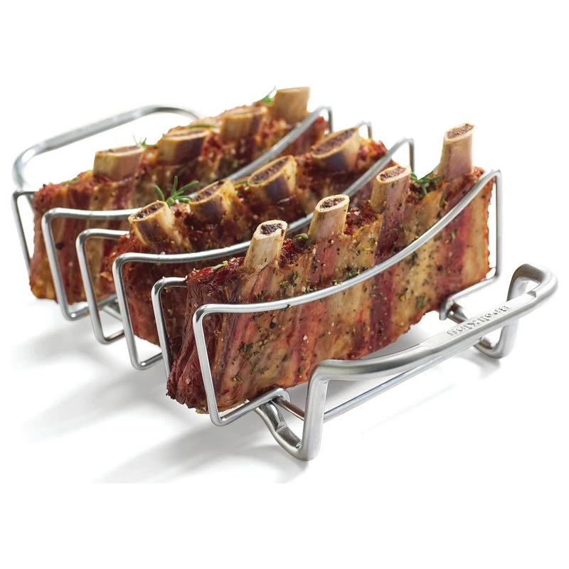 Broil King Stainless Steel Rib And Roast Rack 3 Broil King Stainless Steel Rib And Roast Rack