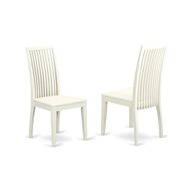 East West Furniture Vancouver 7-piece Wood Kitchen Set In Linen White 6 East West Furniture Vancouver 7-piece Wood Kitchen Set In Linen White - Image 4