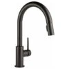 Delta Trinsic Single Handle Pull-Down Kitchen Faucet, Matte Black -Whole House Kitchenware c4e1d3150cbf41be 5489 w800 h800 b1 p0