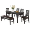 Wendy 6-Piece Dining Set, Rustic Gray