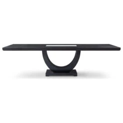 The Heiwa Dining Table, Transitional, Rectangular Extendable, Wenge