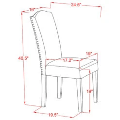 East West Furniture Hartland Wood 3-Piece Parson Dining Set HLEN3-LWH-06 11 East West Furniture Hartland Wood 3-Piece Parson Dining Set HLEN3-LWH-06 -Whole House Kitchenware c6d19d0000bfb672 7034 w800 h800 b1 p0