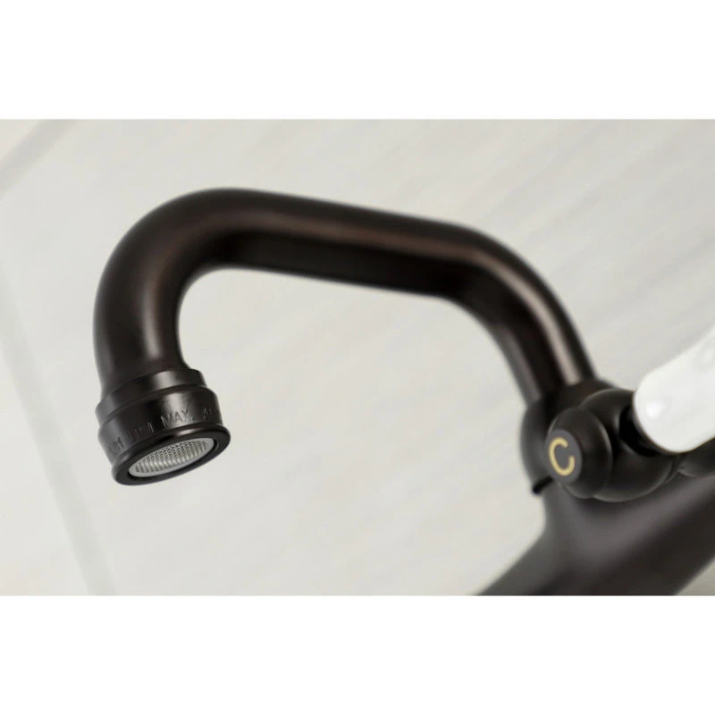Kingston Brass KS512ORB Two-Handle Wall Mount Bar Faucet, Oil Rubbed Bronze 5 Kingston Brass KS512ORB Two-Handle Wall Mount Bar Faucet, Oil Rubbed Bronze - Image 3