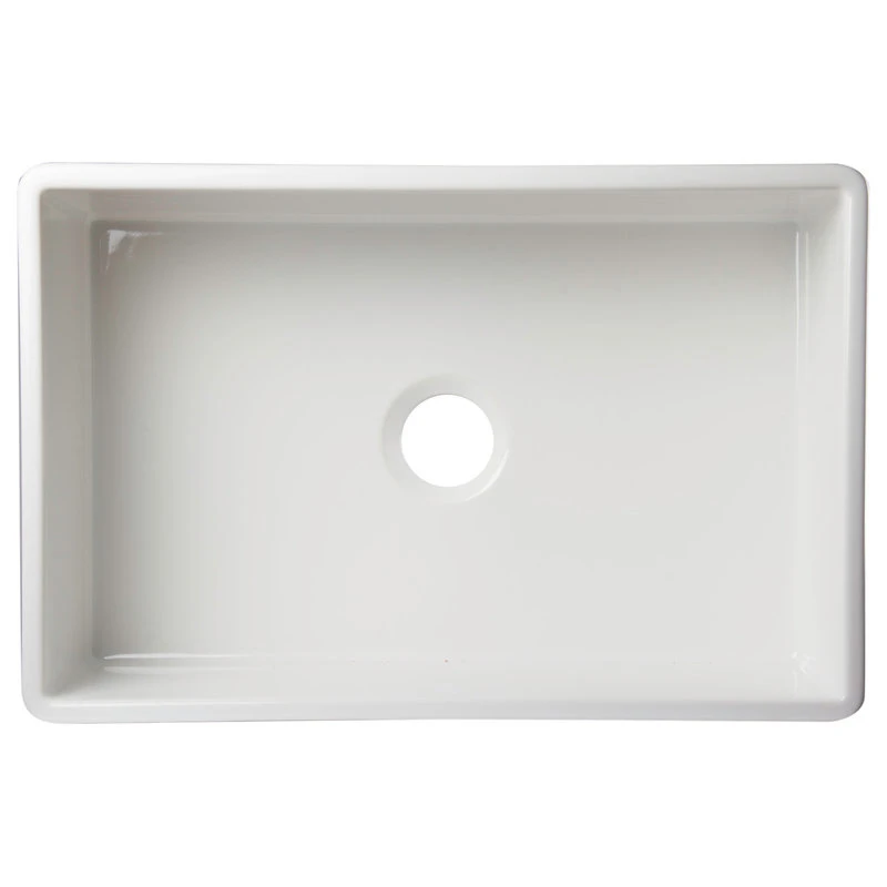 Alfi Brand White 30" Contemporary Smooth Apron Fireclay Farmhouse Kitchen Sink 12 Alfi Brand White 30" Contemporary Smooth Apron Fireclay Farmhouse Kitchen Sink - Image 10