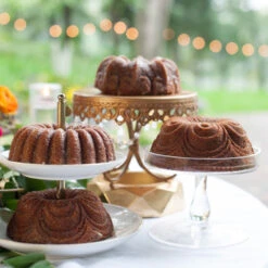 Nordic Ware Gold Cast Aluminum 9 Cup Bundt Quartet Pan -Whole House Kitchenware ca512c120a6183bb 4376 w800 h800 b0 p0