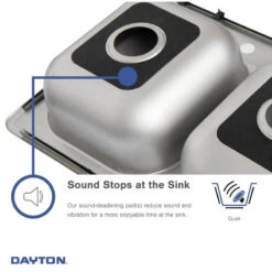 D11721 Dayton Stainless Steel 17" X 21-1/4" Drop-in Bar Sink, 3 Holes -Whole House Kitchenware cb61c8d60e6019f5 5676 w800 h800 b1 p0