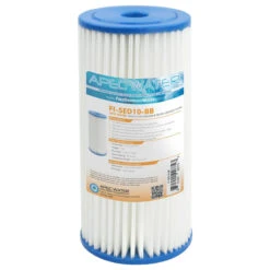 APEC 4.5" X 10" Reusable Pleated Sediment Filter For Big Blue System, 30 Micron