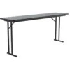 Correll 3/4" High Pressure Folding Seminar Table With Off-Set Leg Gray Granite -Whole House Kitchenware cff1a7dc0287257c 5382 w800 h800 b1 p0