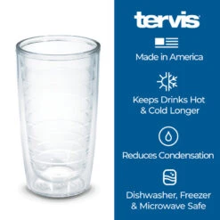 Tervis Clear & Colorful Tabletop Insulated Tumbler Cup, 16oz - 4pk Assorted -Whole House Kitchenware d101810f036a6f37 2600 w800 h800 b0 p0