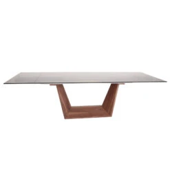 Modrest Babia Modern Smoked Glass And Walnut Extendable Dining Table -Whole House Kitchenware d3611afb0ca35b8e 9481 w800 h800 b1 p0