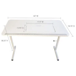 Sewingrite Foldable Sewing Craft Hobby Utility Table, White -Whole House Kitchenware d3810a710d3be2a3 9556 w800 h800 b1 p0