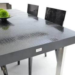AandX Skyline Modern Black Crocodile Lacquer Dining Table -Whole House Kitchenware d42111f30a60f2ab 1851 w800 h800 b0 p0