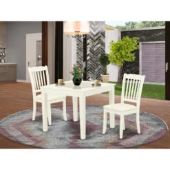3-Piece Set, Kitchen Table, 2 Vertical Slatted Dining Chairs, White -Whole House Kitchenware d5a13e6b0f6b06b2 1900 w800 h800 b0 p0