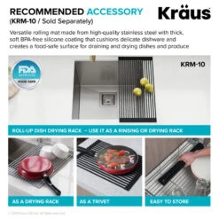 Pax Zero-Radius 18 1/2" Undermount Stainless Steel 1-Bowl 16 Gauge Kitchen Sink -Whole House Kitchenware d5d10b2800e5e99a 3190 w800 h800 b1 p0