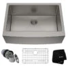 Standart PRO 30" Farmhouse Apron Stainless Steel 1-Bowl 16 Gauge Kitchen Sink 2 Standart PRO 30" Farmhouse Apron Stainless Steel 1-Bowl 16 Gauge Kitchen Sink -Whole House Kitchenware d6414afb00e5e937 3188 w800 h800 b1 p0