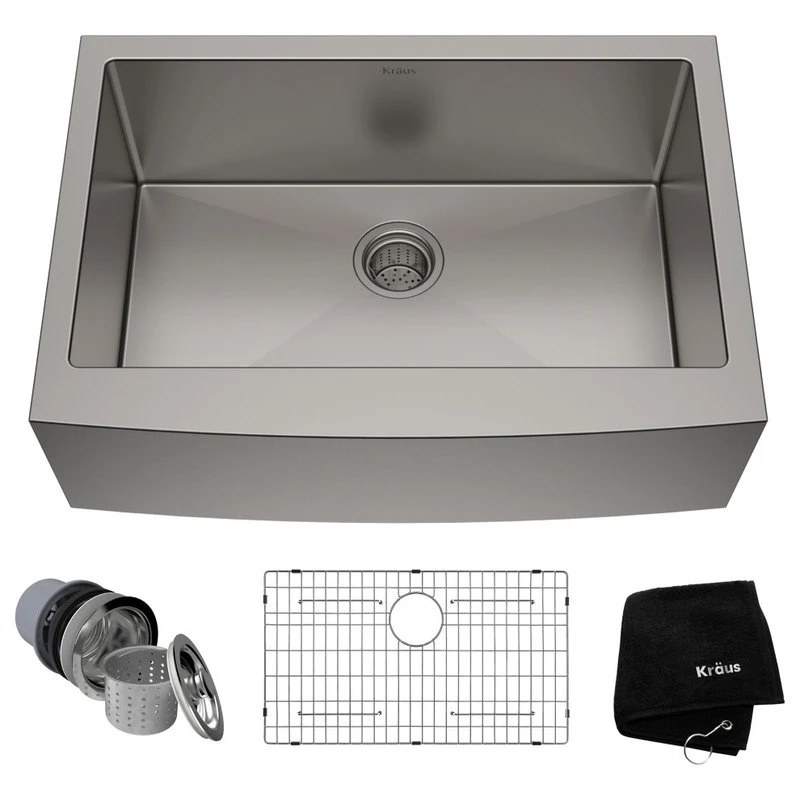 Standart PRO 30" Farmhouse Apron Stainless Steel 1-Bowl 16 Gauge Kitchen Sink 3 Standart PRO 30" Farmhouse Apron Stainless Steel 1-Bowl 16 Gauge Kitchen Sink