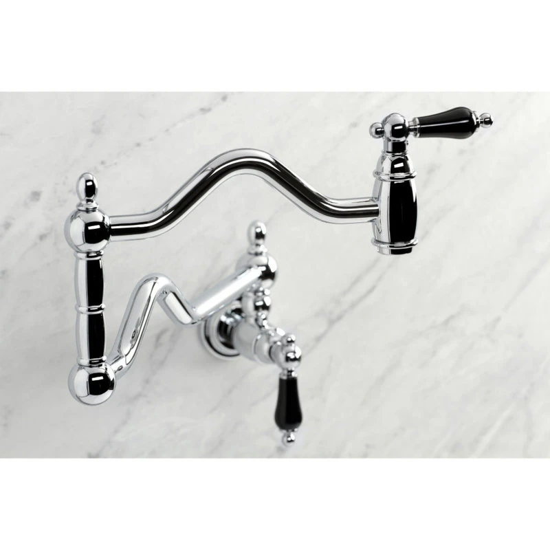 Kingston Brass KS2101PKL Duchess Wall Mount Pot Filler, Polished Chrome 5 Kingston Brass KS2101PKL Duchess Wall Mount Pot Filler, Polished Chrome - Image 3