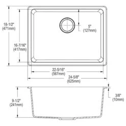 Elkay Quartz Classic 24-5/8" Undermount Sink Kit, Black 21 Elkay Quartz Classic 24-5/8" Undermount Sink Kit, Black -Whole House Kitchenware d70106260eea2adc 1683 w800 h800 b1 p0