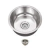 Stainless Steel 18-Gauge Single Bowl Round Bar Sink -Whole House Kitchenware d711d27206bdfc75 9510 w800 h800 b1 p0