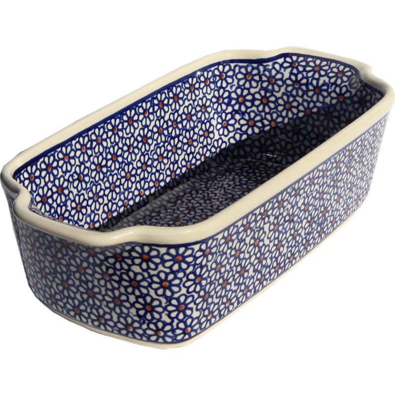 Polish Pottery Loaf Baker With Handles, Pattern Number: 120 3 Polish Pottery Loaf Baker With Handles, Pattern Number: 120