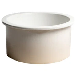 ALFI Brand White Round Undermount/Drop In Fireclay Prep Sink ABF1818R-W -Whole House Kitchenware d89163c0009039ca 5070 w800 h800 b1 p0