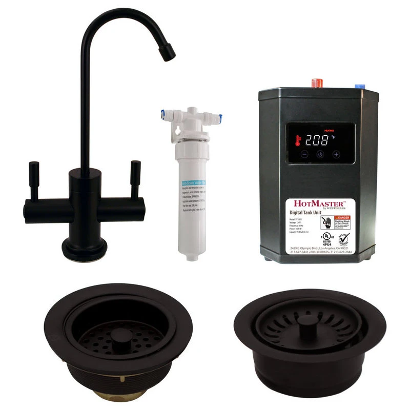 CO149 Hot/Cold Water Dispenser, Digital Tank, Filter, Flanges, Matte Black 3 CO149 Hot/Cold Water Dispenser, Digital Tank, Filter, Flanges, Matte Black