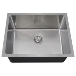 1823 Stainless Steel Single Bowl 3/4" Radius Sink, 18-Gauge, Sink Only