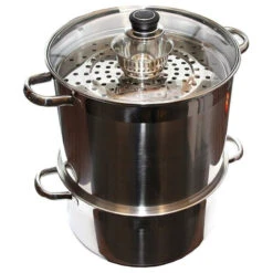 Uzbek 5 Level 20 Qt 18/10 Stainless Steel Steamer Warmer Cooker Mantovarka Manti
