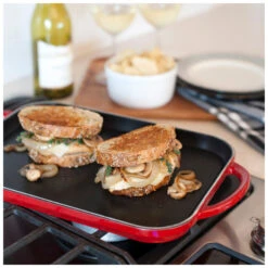 Nordic Ware Procast Traditions Red Slim Griddle -Whole House Kitchenware db41b2660ba2a494 5621 w800 h800 b0 p0